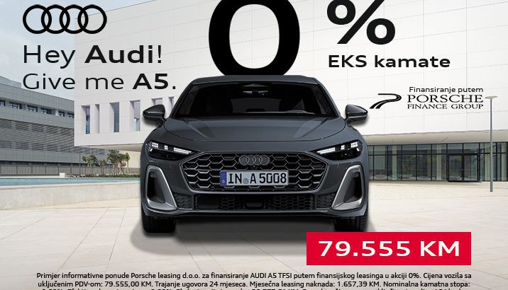 Akcija Audi A5 0% kamate