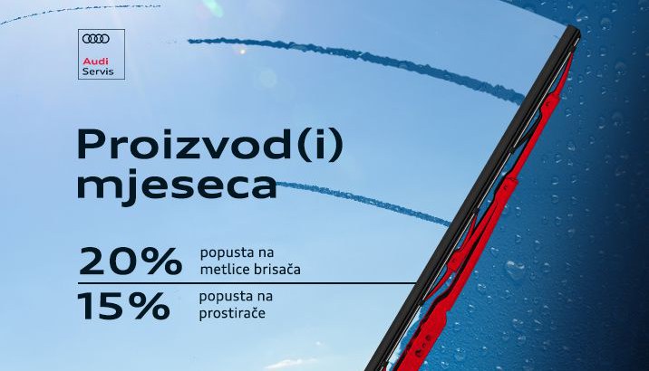 Audi proizvod mjeseca: metlice brisača i prostirke